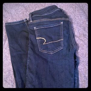 Stretchy American eagle jeggings size 12 long
